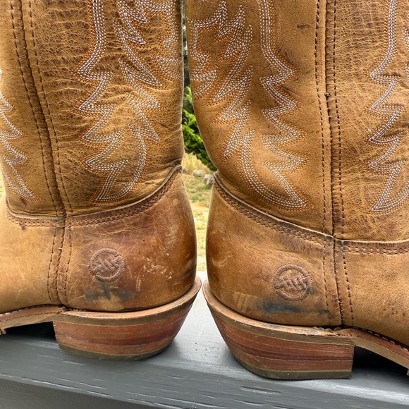 Double H Light Brown Western Heeled Boots - Picture 4 of 12